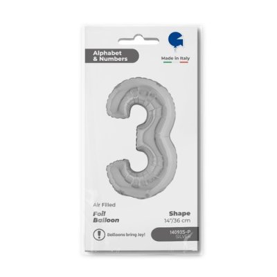 ČÍSLICE STŘÍBRNÁ MINI 3 (35cm,14") fóliový balónek nafukovací - Screenshot 2026-01-08 at 09-19-05 Balloon Number 3 Silver 14inc silver.png