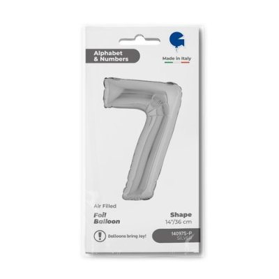 ČÍSLICE STŘÍBRNÁ MINI 7 (35cm,14") fóliový balónek nafukovací - Screenshot 2026-01-08 at 09-58-45 Balloon Number 7 Silver 14inc silver.png