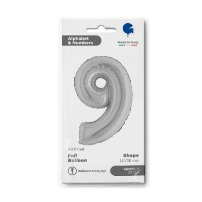 ČÍSLICE STŘÍBRNÁ MINI 9 (35cm,14") fóliový balónek nafukovací - Screenshot 2026-01-08 at 10-25-30 Balloon Number 9 Silver 14inc silver.png