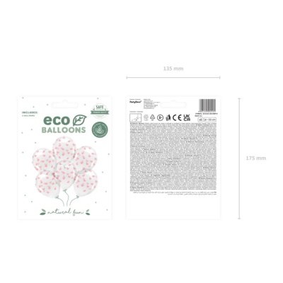 Balónek ECO čirý s růžovými srdíčky 33cm, 6ks - Screenshot 2026-01-12 at 14-04-33 Eco Balloons 33 cm Hearts Crystal Clear (1 pkt _ 6 pc.) - Designer decorations and ideas for every party! - PartyDeco.png