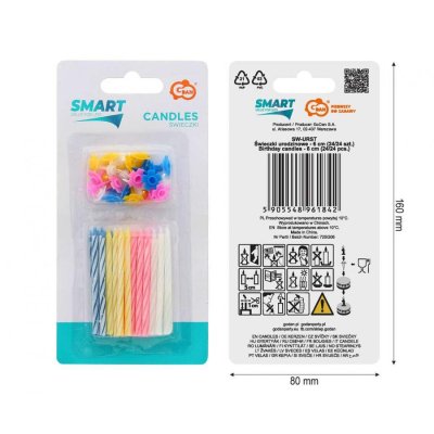 Svíčka dortová narozeninová - 6cm, 24/24ks - 92678.jpg