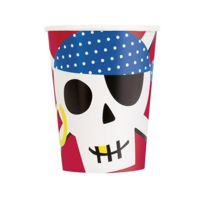 Kelímky papírové EKO - Pirát Ahoy!, 8 ks