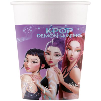 Kelímky papírové - K-Pop Lovci démonů 200ml/8ks