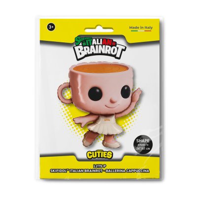 Ballerina Cappuccina 24"/61cm fóliový balónek nafukovací - l275-p-b.jpg