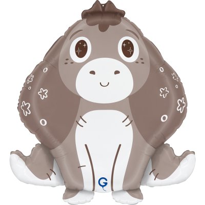 Oslík 21"/53cm fóliový balónek nafukovací