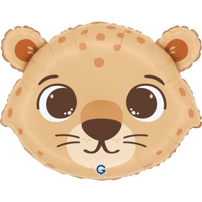 Gepard hlava 18"/46cm fóliový balónek nafukovací
