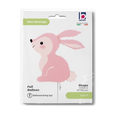 Zajíček růžový 31"/79cm fóliový balónek nafukovací - 25641-p-b.jpg