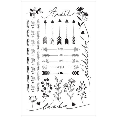 Tetovací obtisky Přátelství 10,5x6cm