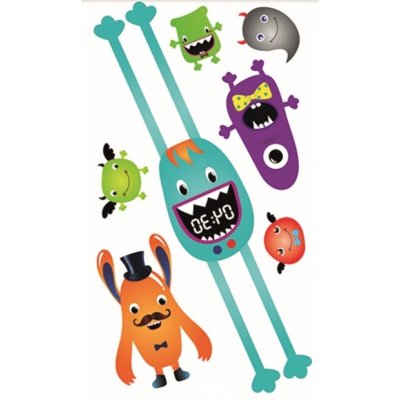 Tetovací obtisky Příšery 10,5x6cm