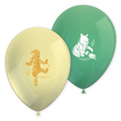 Medvídek Pú - 8ks latexové balónky 10"/26cm