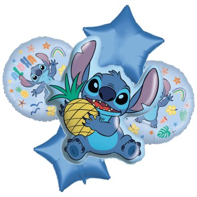 Buket "Stitch & Angel" fóliové balónky, 5ks