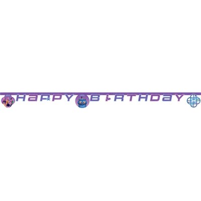 Baner závěsný EKO "Happy Birthday" K-Pop: Lovkyně démonů, 2m