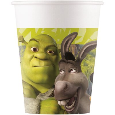 Kelímky papírové - Shrek 200ml/8ks