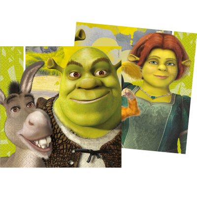 Ubrousky papírové EKO - Shrek 33x33cm/20ks