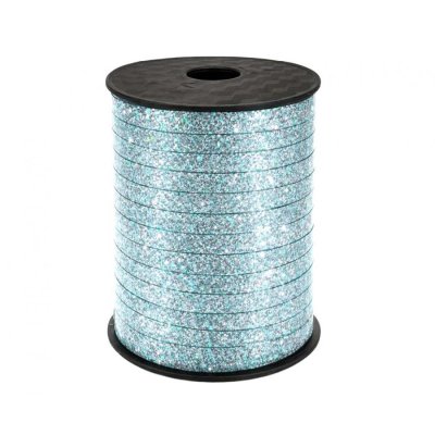 Stuha nebesky modrá holografická (5mmx458m)