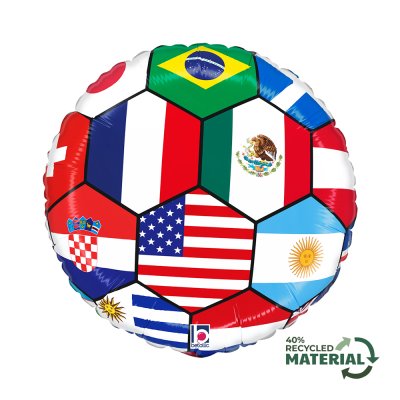 Kruh - Fotbalové národy 18"/46cm fóliový balónek - 26726p-r18-soccer-ball-nations-view1-rm-b.jpg