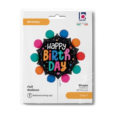 Hvězda s barevnými kruhy HB 29"/74cm fóliový balónek nafukovací - 25363-p-b.jpg