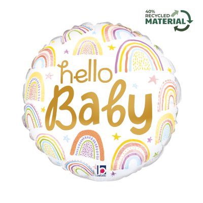 Kruh "Hello Baby" 18"/46cm fóliový balónek
