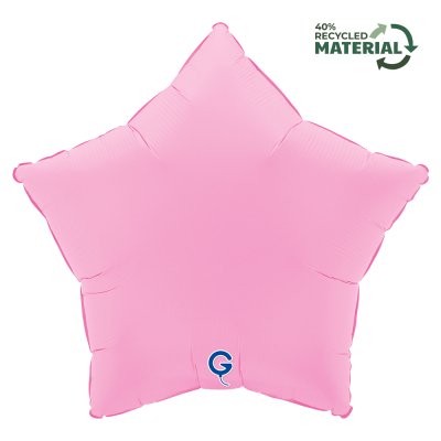 Hvězda matně růžová Sakura 18"/46cm fóliový balónek