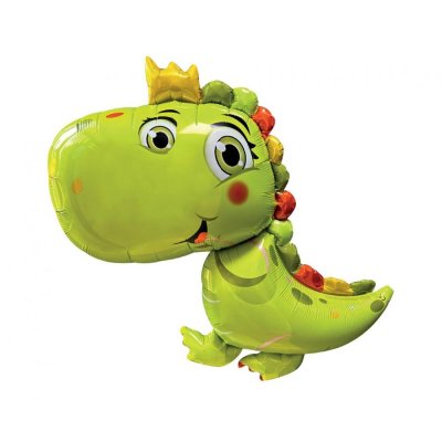Dinosaurus zelený 70x78cm - fóliový balónek