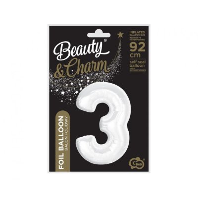 Číslice "3" bílá 92cm fóliový balónek - 84238.jpg