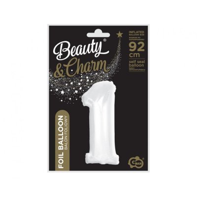 Číslice "1" bílá 92cm fóliový balónek - 84213.jpg