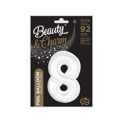 Číslice "8" bílá 92cm fóliový balónek - 84182.jpg