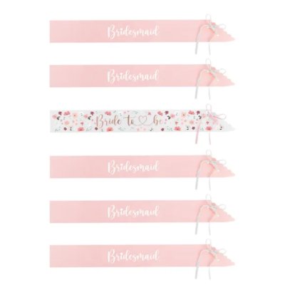 Šerpy papírové "Bride To Be & Bridesmaid" 76cm, 6ks - Screenshot 2026-06-05 at 14-47-28 Sashes Bride to be & Bridesmaid mix 76cm (1 pkt _ 6 pc.) - Designer decorations and ideas for every party! - PartyDeco.png