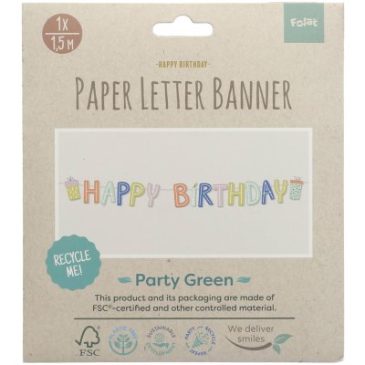 Baner závěsný "Happy Birthday" barevný, 1,5m - 8714572628327_5.jpg