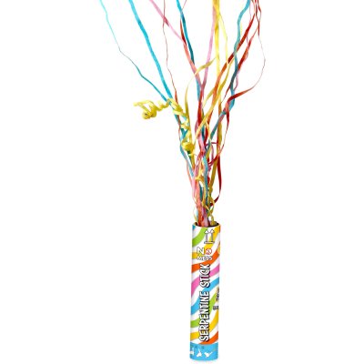 Serpentýny papírové v tubě barevné, 20cm