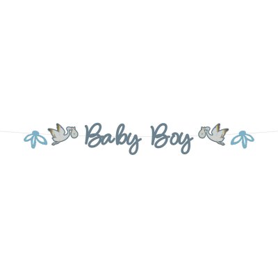 Baner závěsný "Baby Boy" modrý, 2m