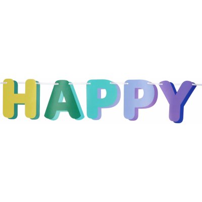 Baner závěsný "Happy Birthday" barevný, 1,7m - 8714572277778_1.jpg