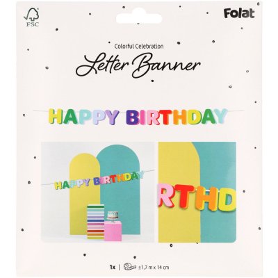 Baner závěsný "Happy Birthday" barevný, 1,7m - 8714572277778_5.jpg