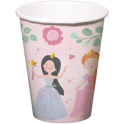 Kelímky papírové FSC "Princezny" 250ml, 8ks