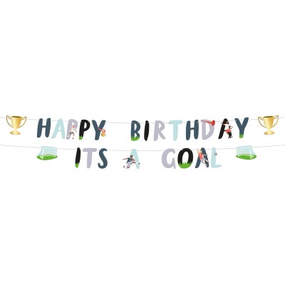 Baner závěsný "Happy Birthday It´s a Goal ", 1,5m