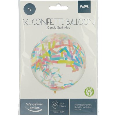 Balónek 24"/61cm transparentní s konfetami - 8714572186179_5.jpg