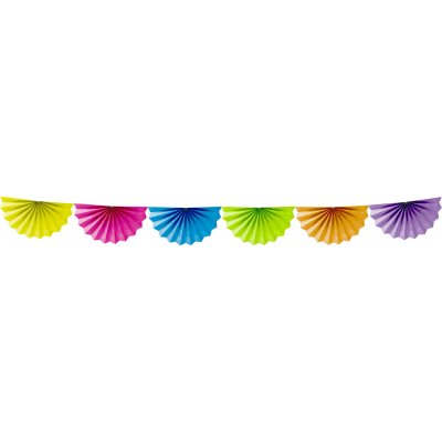 Girlanda papírová barevná, 4m