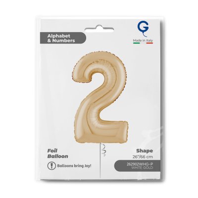 Číslice světle zlatá 2 (66cm,26") fóliový balónek nafukovací - 262902whg-p-b.jpg