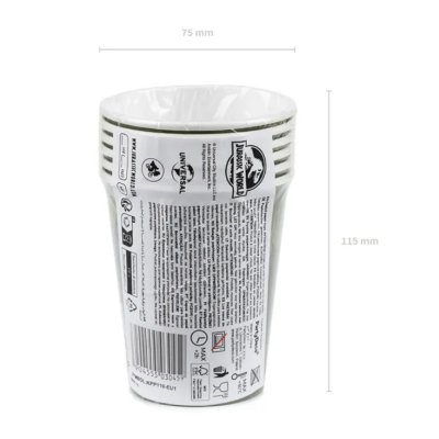 Kelímky papírové EKO "Jurský svět" 250ml, 6ks - Screenshot 2026-06-29 at 13-59-19 Cups Jurassic World 250 ml mix (1 pkt _ 6 pc.) - Designer decorations and ideas for every party! - PartyDeco.png