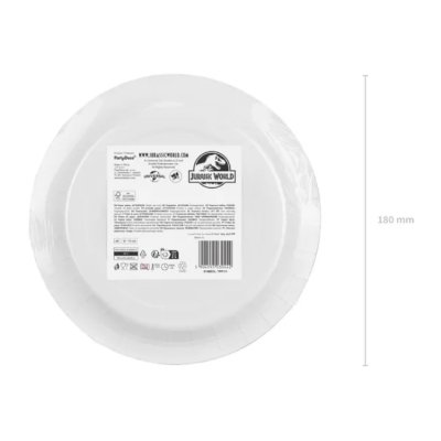 Talířky papírové "Jurský svět" 18cm, 6ks - Screenshot 2026-06-29 at 14-08-18 Paper plates Jurassic World 18 cm mix (1 pkt _ 6 pc.) - Designer decorations and ideas for every party! - PartyDeco.png