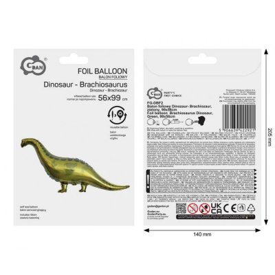 Dinosaurus 99x56cm - fóliový balónek - 102586.jpg