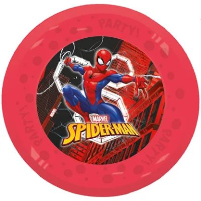 Talíře udržitelné "Spiderman (World of Web)" 21cm, 4ks