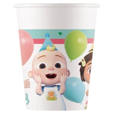 Kelímky papírové EKO "CoComelon" 200ml,  8ks