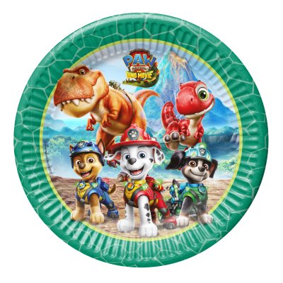Talíře papírové EKO "Tlapková patrola 3 Dino Movie" 23cm, 8ks