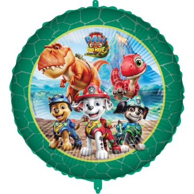 Kruh "Tlapková patrola 3 Dino Movie" 46cm fóliový balónek + závaží