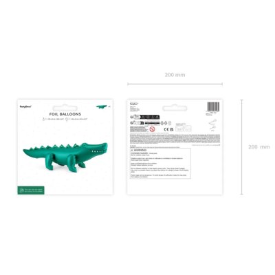Krokodýl samostojící 126x36cm - fóliový balónek - Screenshot 2026-08-25 at 11-06-39 Standing foil balloon Crocodile 126x36 cm mix - Designer decorations and ideas for every party! - PartyDeco.png