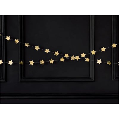 Girlanda fóliová "hvězdy" zlatá 3,6m - Screenshot 2026-08-25 at 15-49-25 Garland Stars gold 3.6m - Designer decorations and ideas for every party! - PartyDeco.png