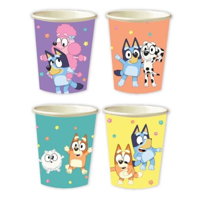Kelímky papírové Bluey "Hooray!" 270ml, 8ks