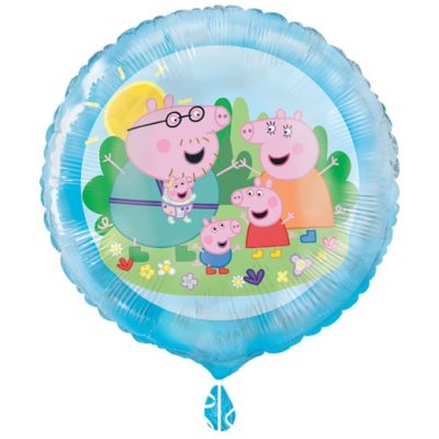 Kruh "Prasátko Pepina" 18"/45cm fóliový balónek