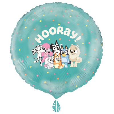 Kruh Bluey "Hooray!" 18"/45cm fóliový balónek
